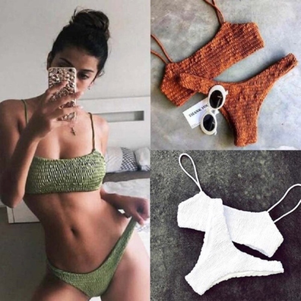 RESTOCKED WHITE Ruffled Bikini Set